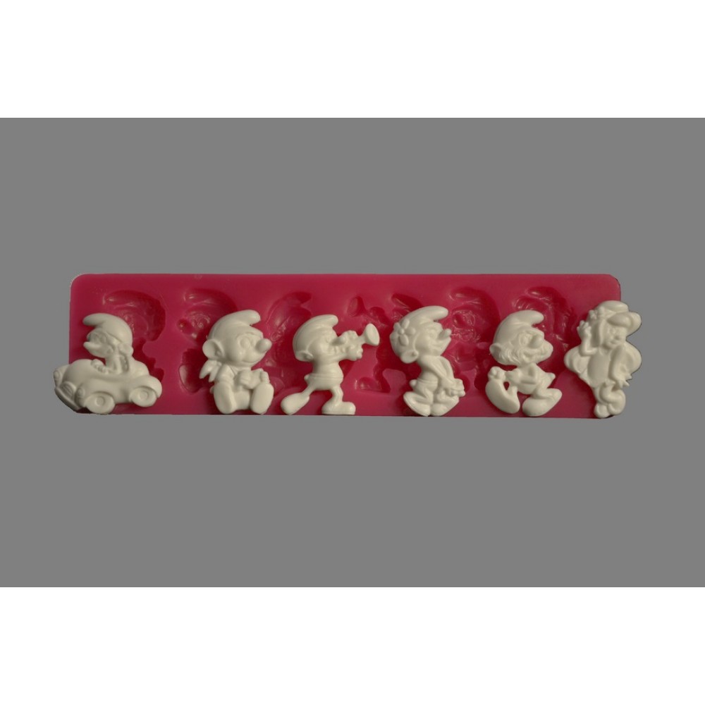 SİLİCONE MOULD - SMURFS (22,5*6CM)