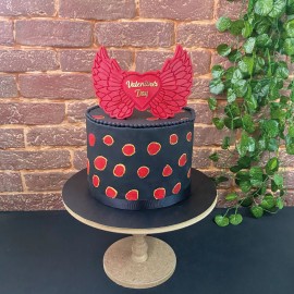 SİLİCONE MOULD  - VALANTINES DAY WINGED HEART CHRISTMAS  (19.5 X 15 CM)