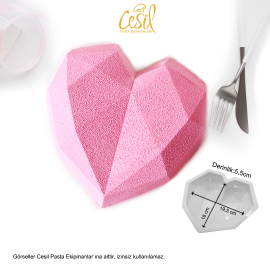 CESİL DIAMOND HEART LARGE SIZE