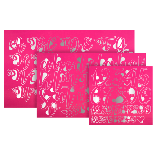 CALLİGRAPHY CAKE STAMP, CURLY, SET I 