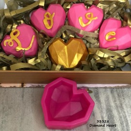 CESİL DİAMOND HEART SİLİCONE MOULD