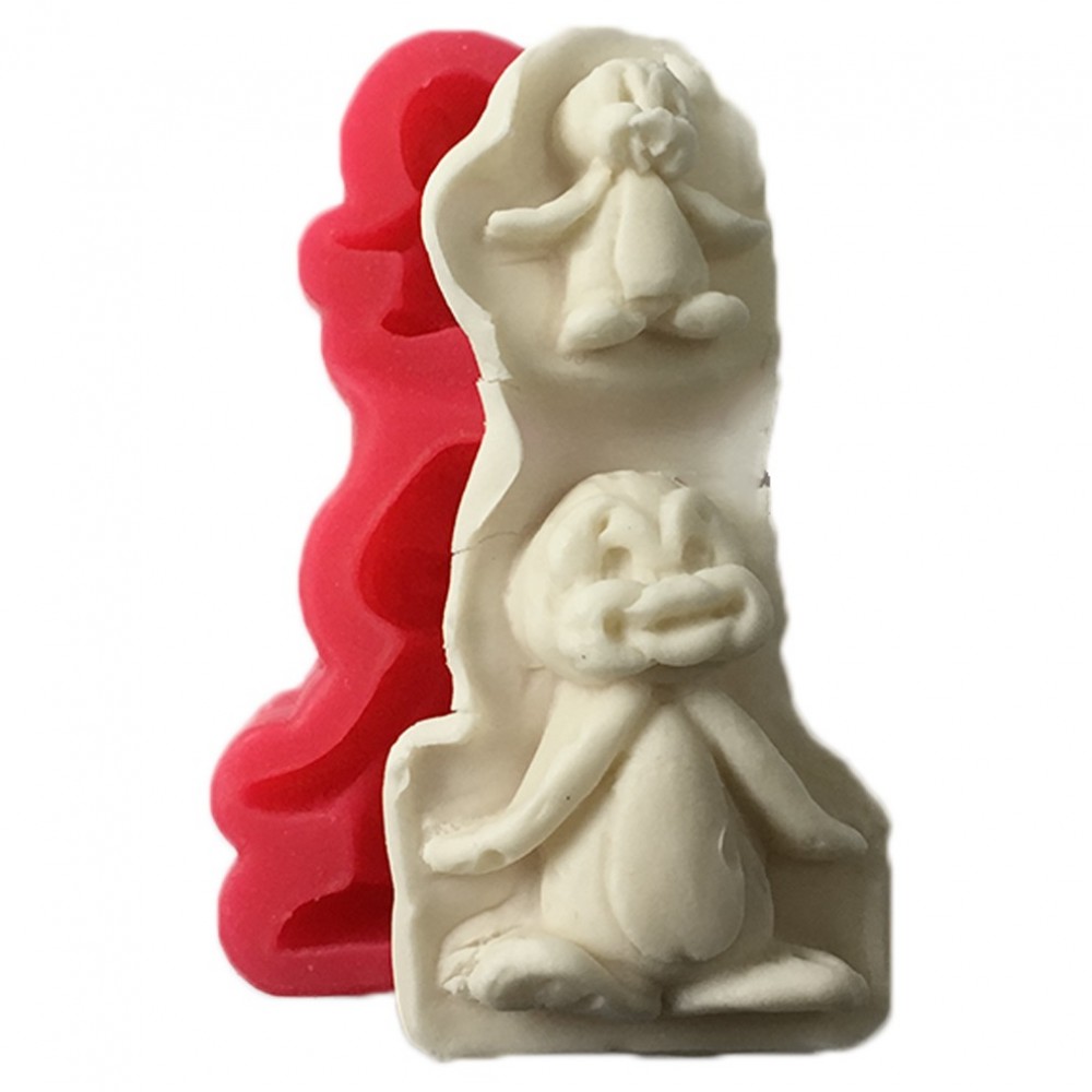 SILICONE MOULD-MOM & BABY PENGUIN (8.5 * 4.5 CM)