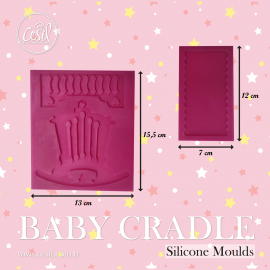 SİLİCONE MOULD - BABY CRADLE (15.5 X 13 CM/ 12X7 CM)