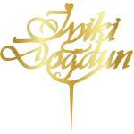 TOPPER - "IYKİ DOGDUN", GOLD, H: 16,5 CM