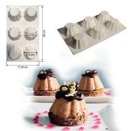 CESİL PCS - 6 BRİOCHE, SİLİCONE MOULD 