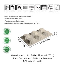 CESİL PCS - 6 BRİOCHE, SİLİCONE MOULD 