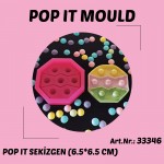SILICONE MOULD - POPIT OCTAGON (6.5*6.5 CM) 33346