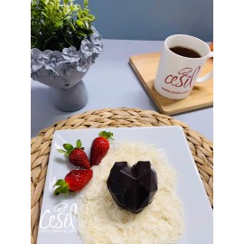 CESİL PCS - 8 CAVİTY ELMAS KALP SLİKON KALIP