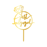 & SİGN, GOLDEN MİRROR, CAKE- TOPPER - 12,5 CM