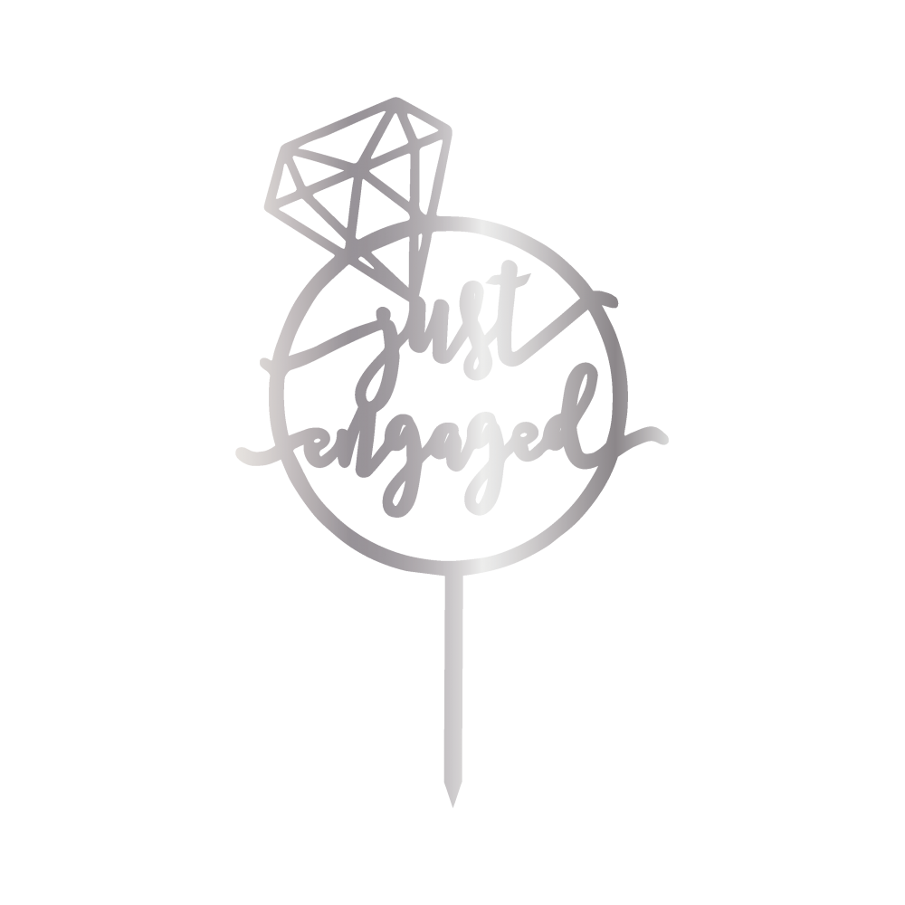 & SİGN, GOLDEN MİRROR, CAKE- TOPPER - 12,5 CM