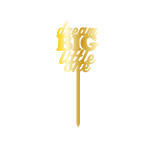 & SİGN, GOLDEN MİRROR, CAKE- TOPPER - 12,5 CM