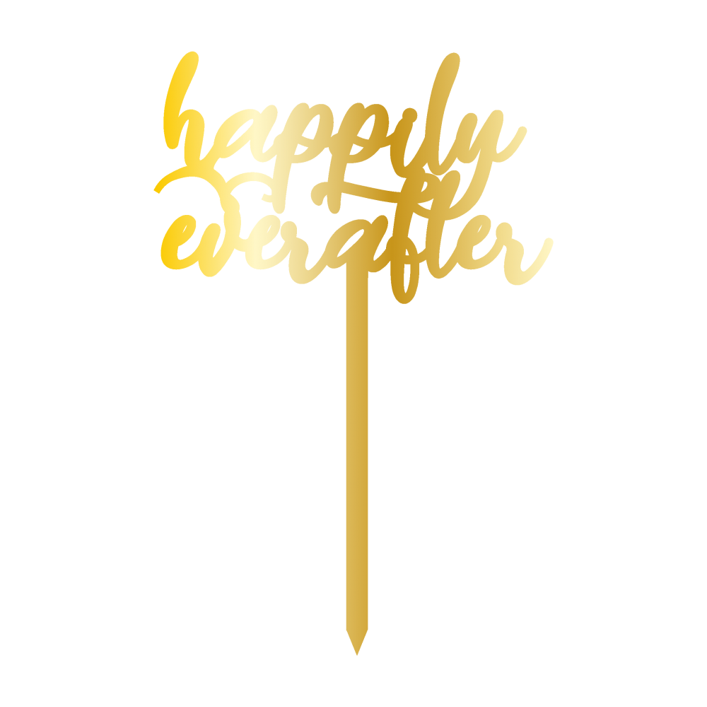 & SİGN, GOLDEN MİRROR, CAKE- TOPPER - 12,5 CM