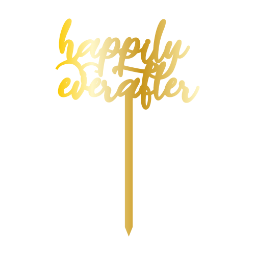 & SİGN, GOLDEN MİRROR, CAKE- TOPPER - 12,5 CM