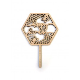 & SİGN, GOLDEN MİRROR, CAKE- TOPPER - 12,5 CM