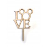 & SİGN, GOLDEN MİRROR, CAKE- TOPPER - 12,5 CM