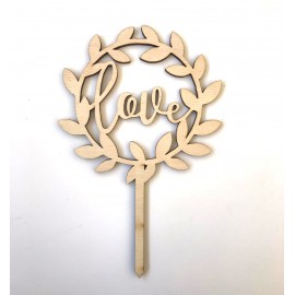 & SİGN, GOLDEN MİRROR, CAKE- TOPPER - 12,5 CM