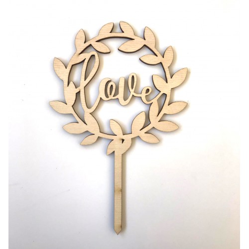 & SİGN, GOLDEN MİRROR, CAKE- TOPPER - 12,5 CM