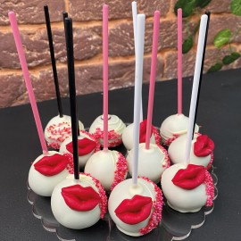 CAKE POPS STICKS 24, MAGENTA (15 CM )