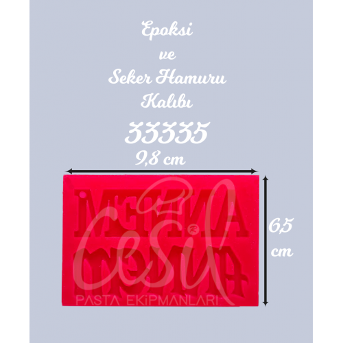 CESİL SILICONE MOULD-5 MINI DIAMOND HEART
