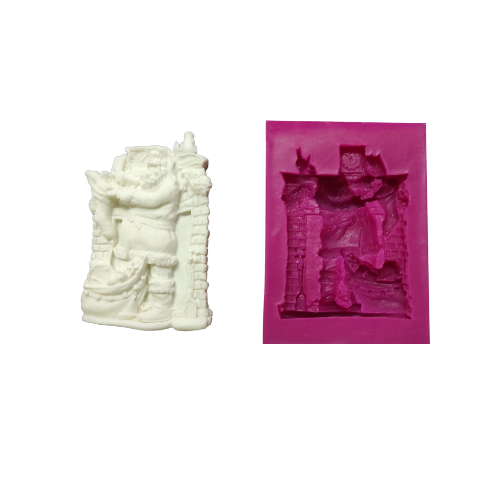SİLİCONE MOULD - FATHER CHRISTMAS / WINDOW (11*7.5 CM)
