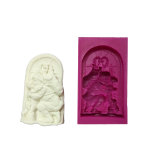 SİLİCONE MOULD - FATHER CHRISTMAS / FIREPLACE (11*6 CM)