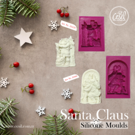 SİLİCONE MOULD - FATHER CHRISTMAS / WINDOW (11*7.5 CM)