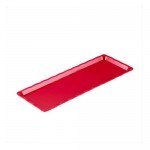 POLYCARBONATE RED TRAY 10 X 30 CM