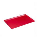 POLYCARBONATE RED TRAY 20 X 30 CM