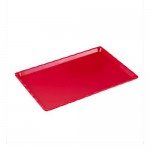 POLYCARBONATE RED TRAY 25 X 40 CM