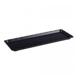 POLYCARBONATE BLACK TRAY 10 X 30 CM