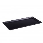 POLYCARBONATE BLACK TRAY 15 X 30 CM