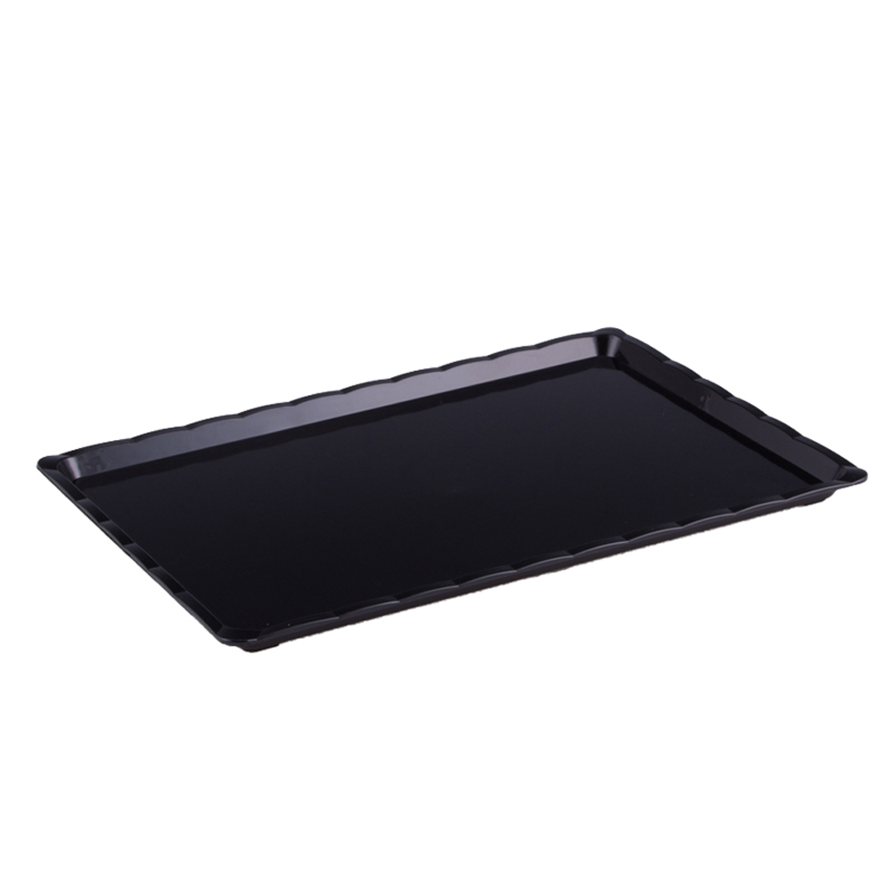 POLYCARBONATE BLACK TRAY 20 X 30 CM