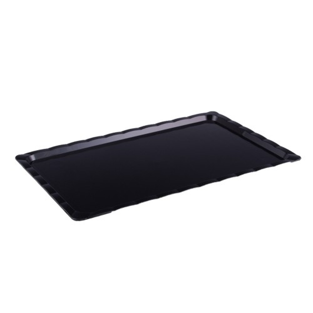 POLYCARBONATE BLACK TRAY 25 X 40 CM