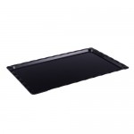POLYCARBONATE BLACK TRAY 25 X 40 CM
