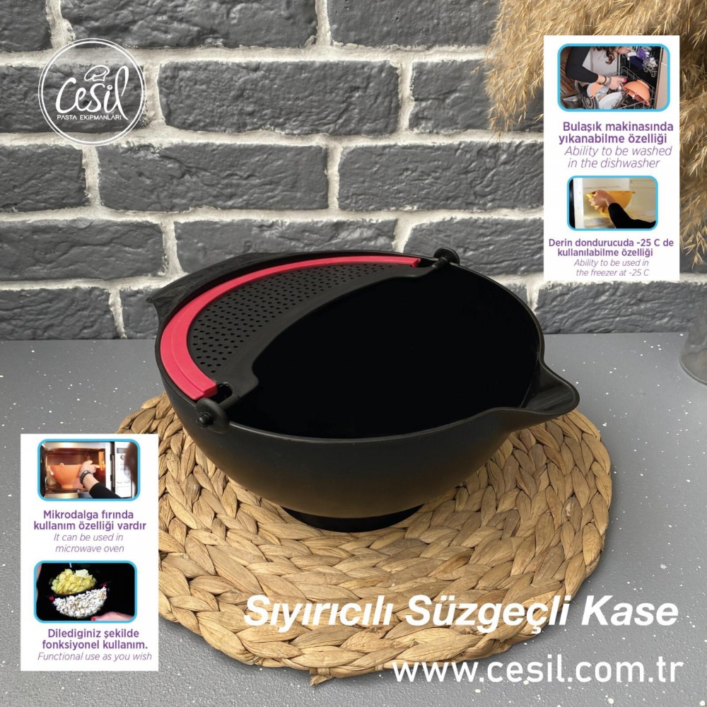 SIYIRICILI SÜZGEÇLİ KASE