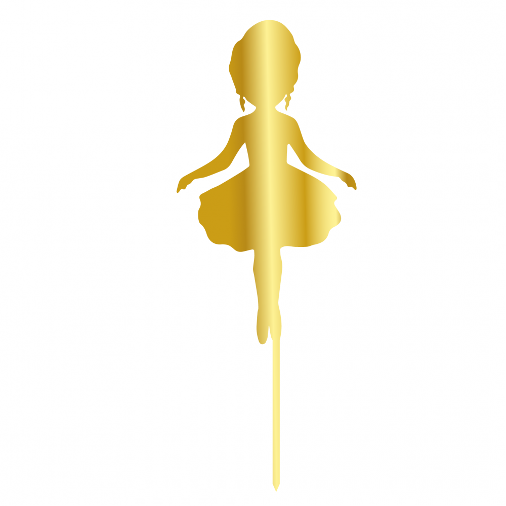 BALLERİNA A, GOLD, MİRROR, H 23  CM