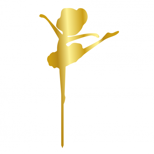 BALLERİNA B, GOLD, MİRROR, H 23  CM