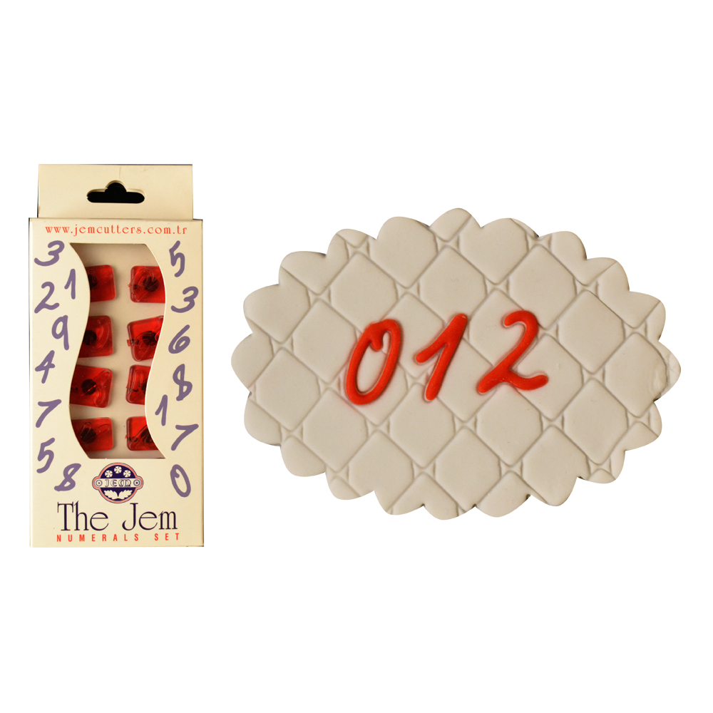JEM İTALİK NUMBER PLASTİC CUTTER SET