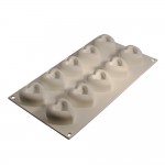 CESİL PCS - 10 SMALL HEARTS, SİLİCONE MOULD