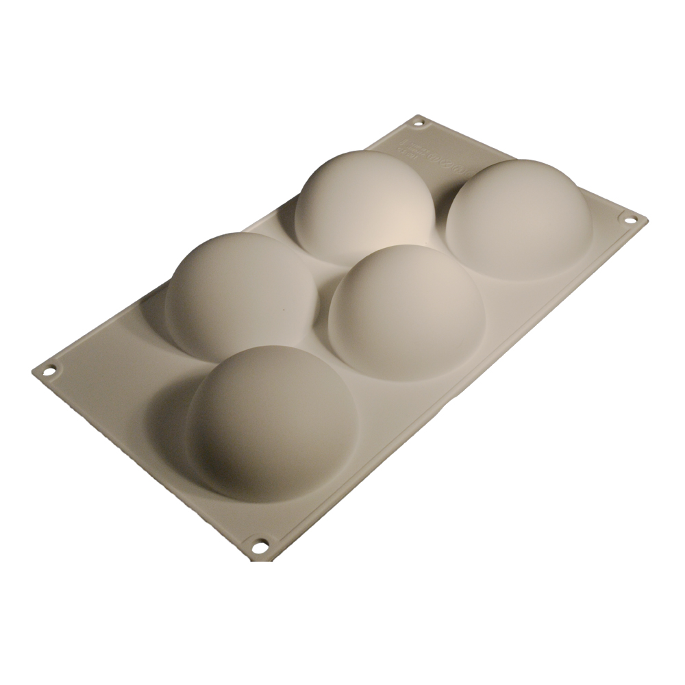 CESİL 5 PCS- HALF HEMİSPHERE, SİLİCONE MOULD 