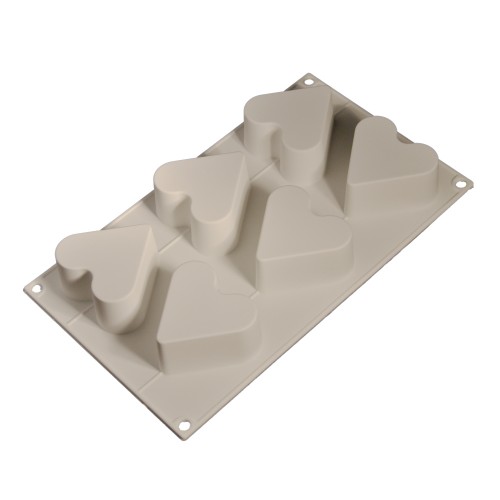 CESİL PCS - 6 HEART, BİG, SİLİCONE MOULD