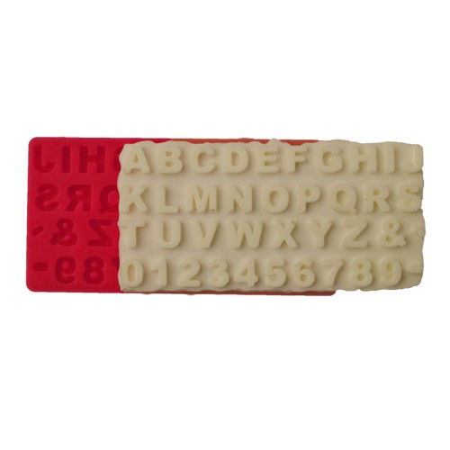 SİLİCONE MOULD - ALPHABET & NUMBERS (8*17CM)