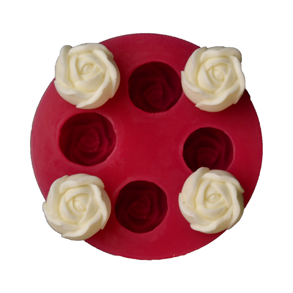 SİLİCONE MOULD - 4 3D ROSE (10*10CM)