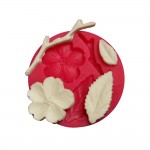 SİLİCONE MOULD - LEAF & CHERRY FLOWER  (5,5*5,5CM)