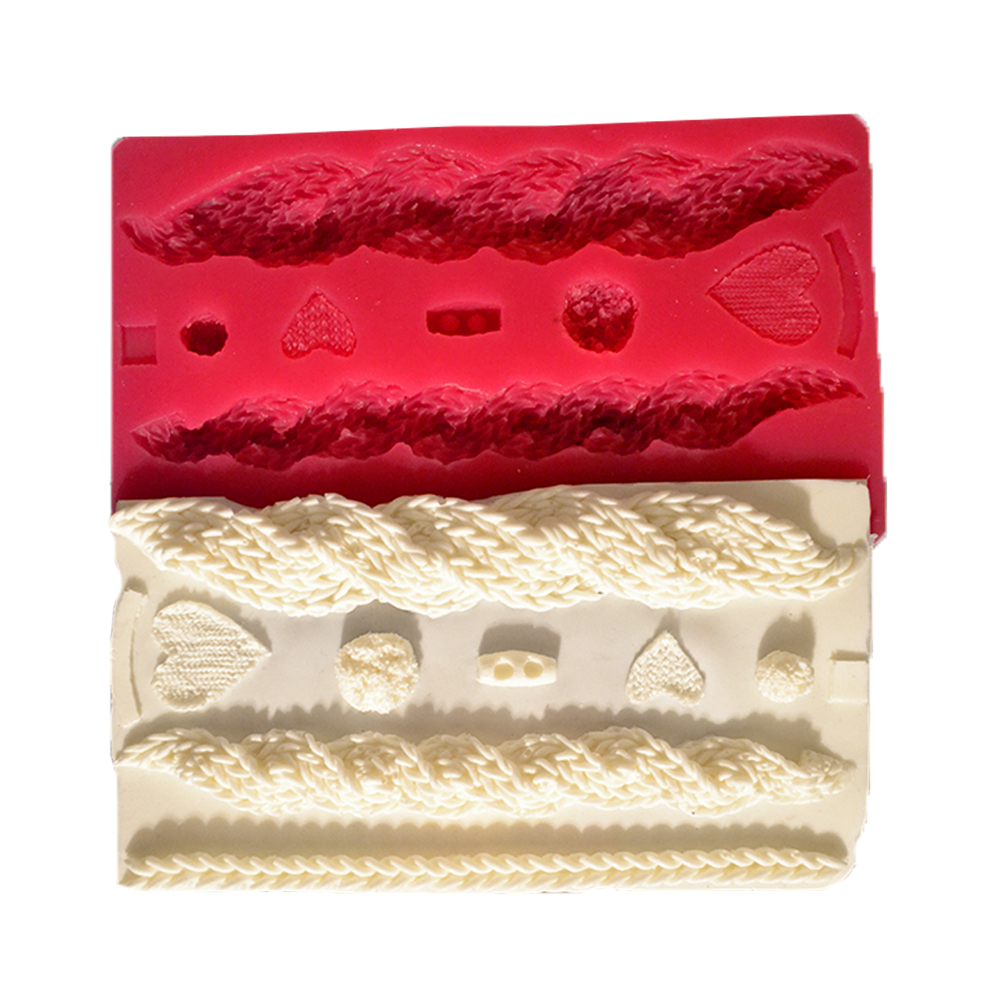 SILICONE MOULD-WEAVE BORDER SET (19 * 12,5 CM)
