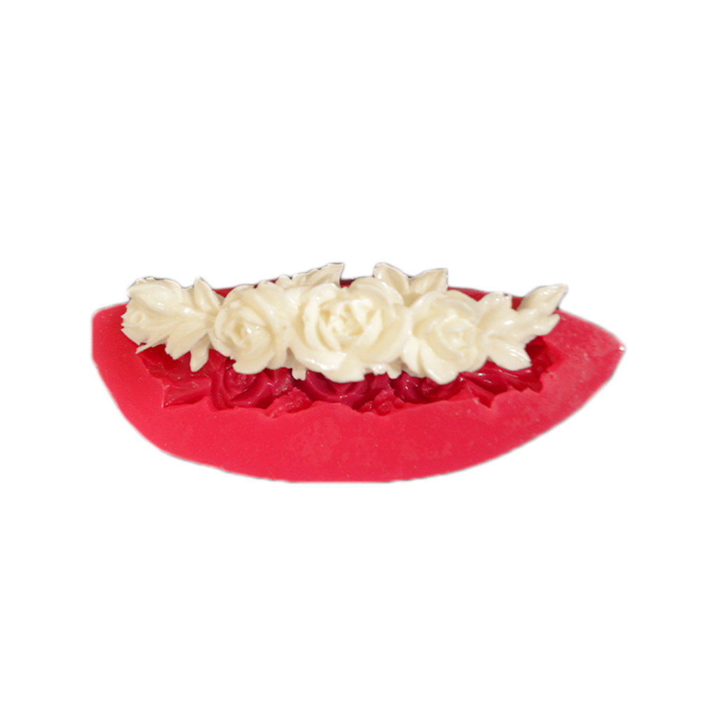 SILICONE MOULD-BUD & ROSES (8 * 2 CM)