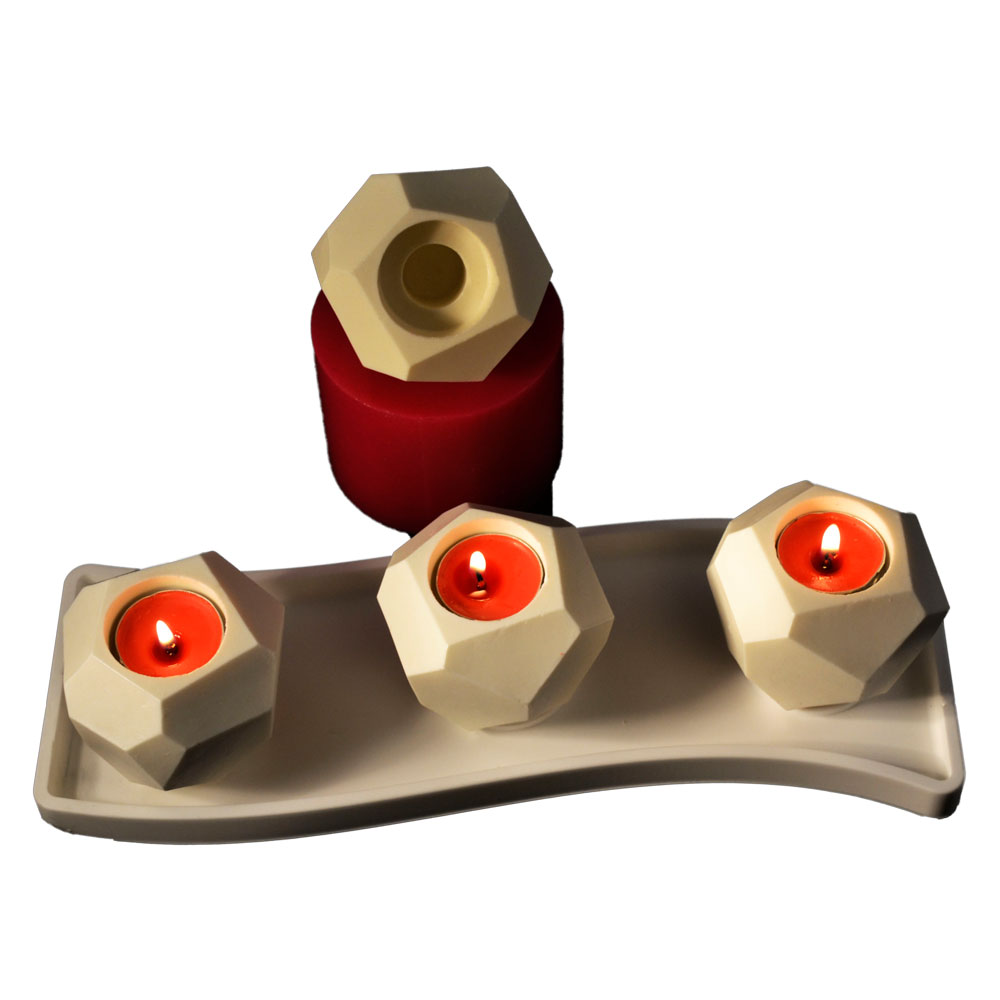 SİLİCONE MOULD  - 3D CANDLE SET  (31,5*10CM)