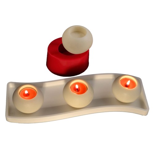 SİLİCONE MOULD - 3D CANDLE SET  (31*10CM)
