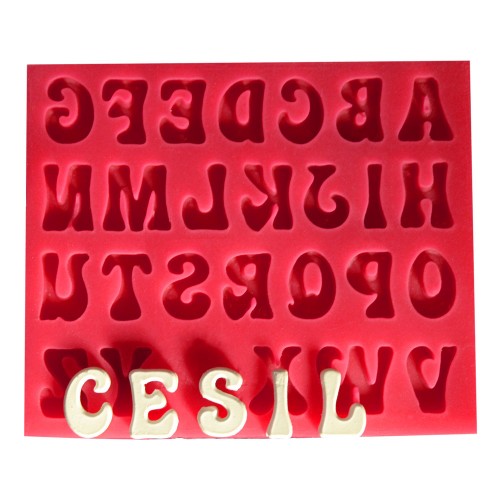 SİLİCONE MOULD - BİG  ALPHABET (12,5*10CM)