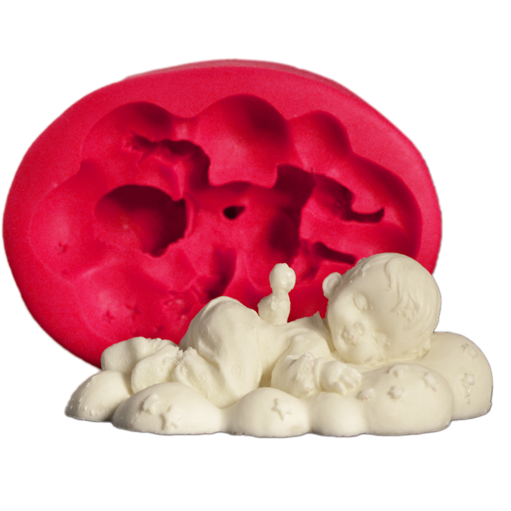 CESİL SLEEPİNG BABY ON CLOUD SİLİCONE MOULD